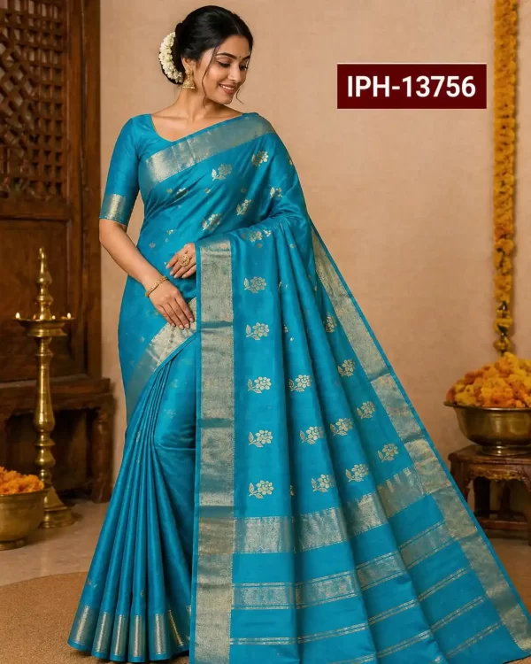 Maheshwari, Pure Cotton Silk , Handloom Saree