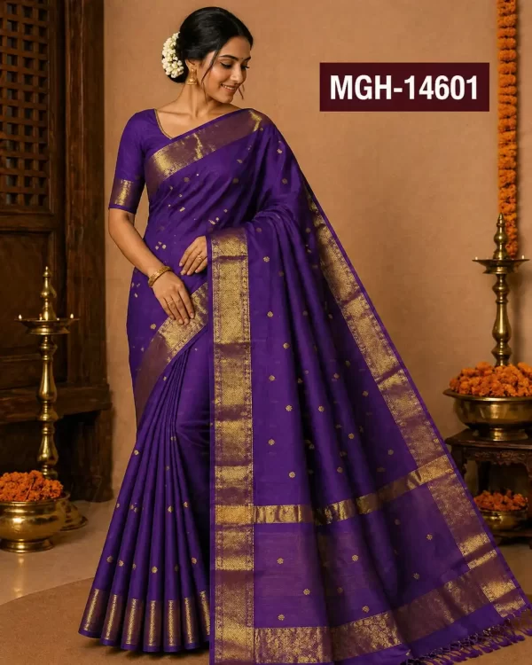 Maheshwari, Pure Cotton Silk , Handloom Saree