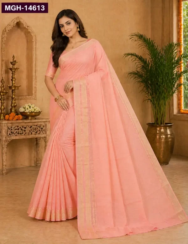 Maheshwari, Pure Cotton Silk , Handloom Saree